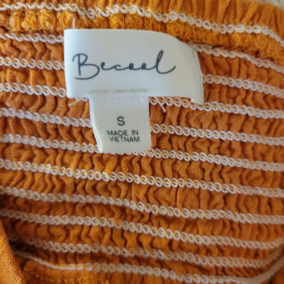 Becaal Women's Orange Button Up Tank Top Size Small - Picture 4 of 4